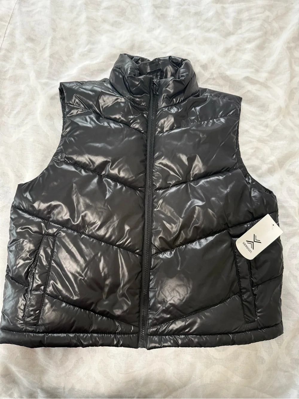 Black Puffer Vest - Classic Quilted Style